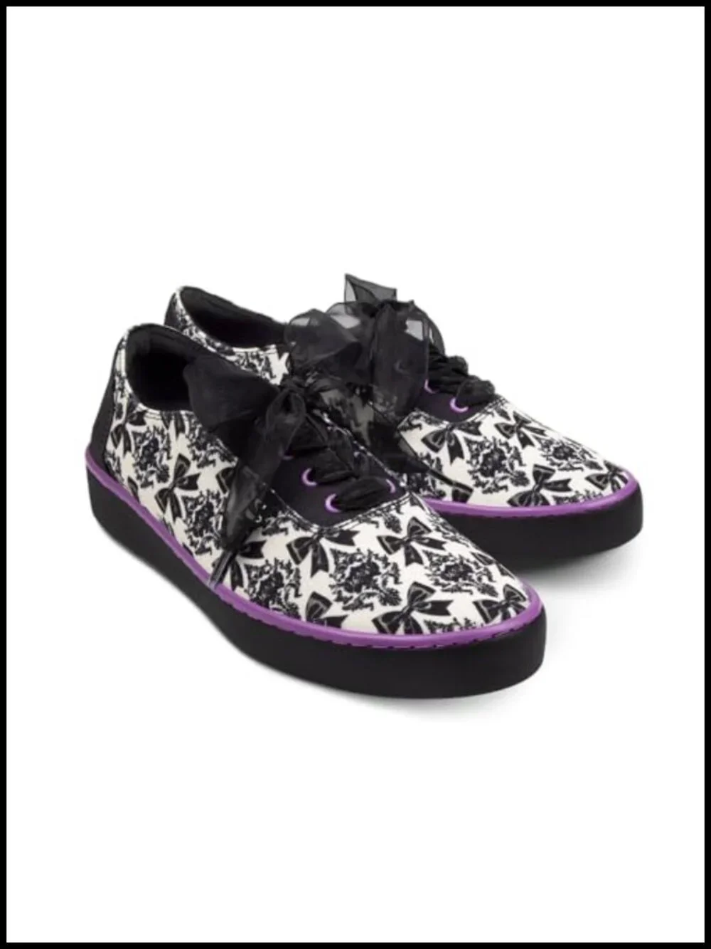 Artistic Printed Sneakers, Lace-Up, Cushioned Removable Insole, Non-Marking Sole